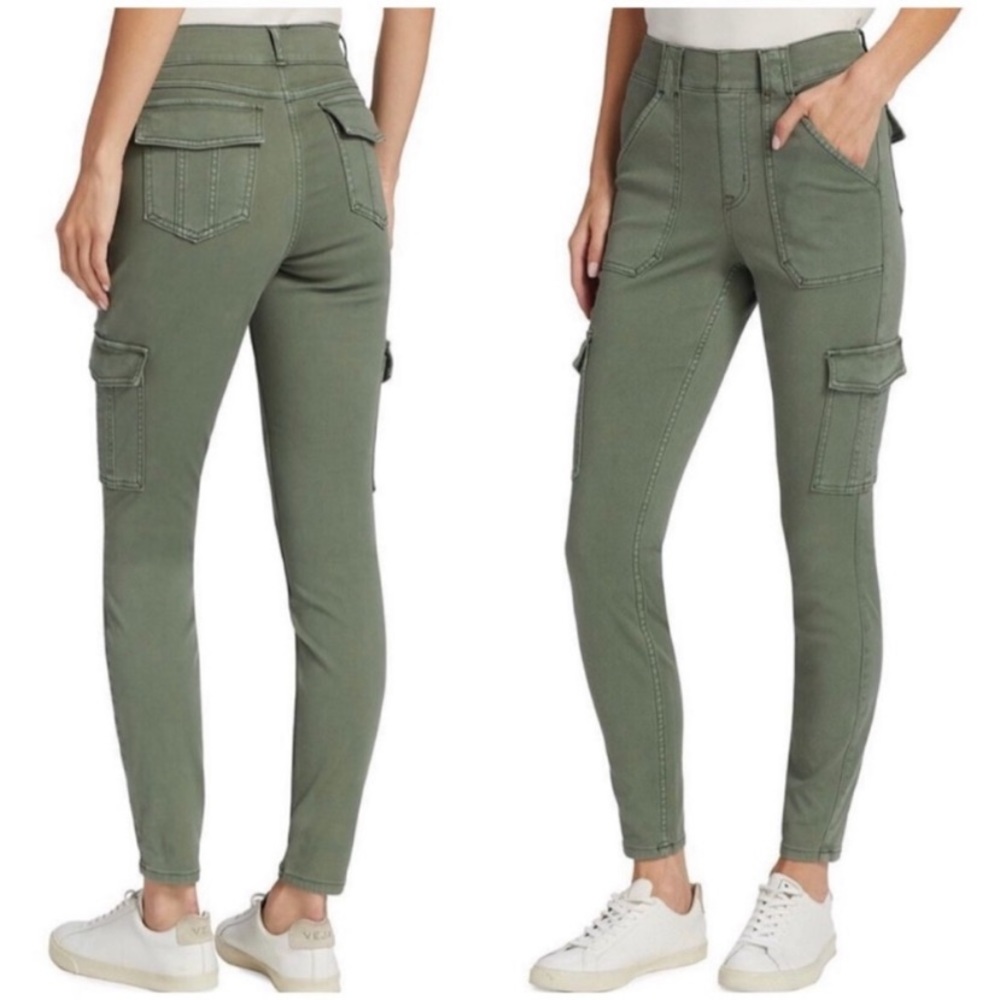 Spanx size medium pull on cargo pants - olive green! NWT